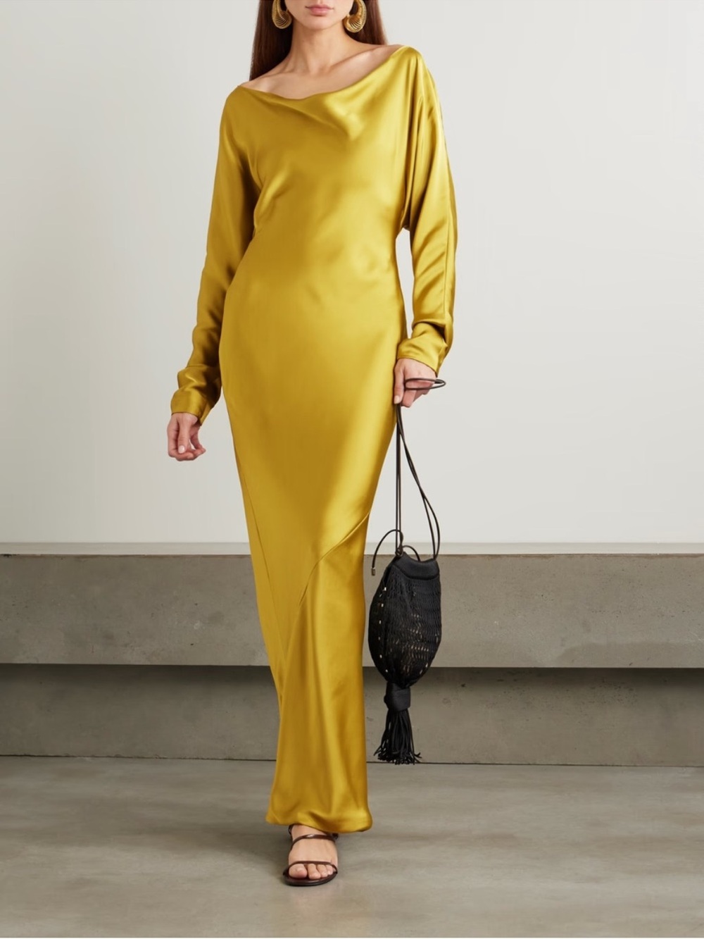 Norma Kamali Maria Dolman Gown in Asparagus size XL NWT